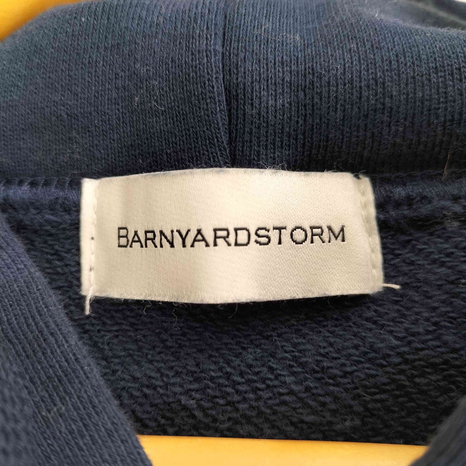 新品タグ付き！　バンヤードストーム　NYプリントパーカー　ネイビー　フリーサイズ バンヤードストーム BARNYARDSTORM 24aw NYプリントパーカー