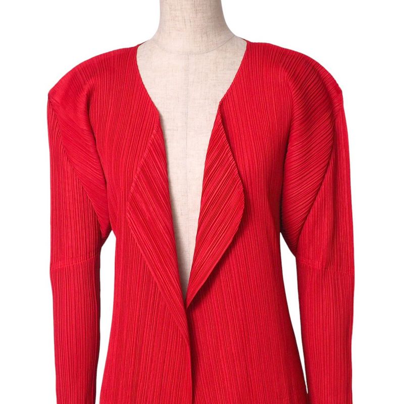 プリーツプリーズ ロングカーディガン イッセイミヤケ issei miyake プリーツプリーズ ロングカーディガン 美