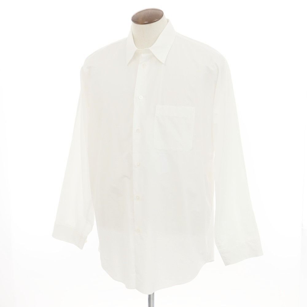 オム プリッセ イッセイミヤケ HOMME PLISSE ISSEY MIYAKE 春夏 コットン シャツ ホワイト サイズ4 メンズ