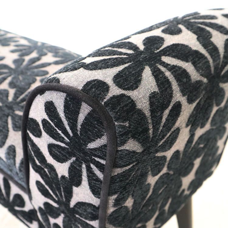 スツールベンチ モダンテイスト 花柄 スツール クッションチェア 椅子 腰掛 イス 椅子 スリム スツール L