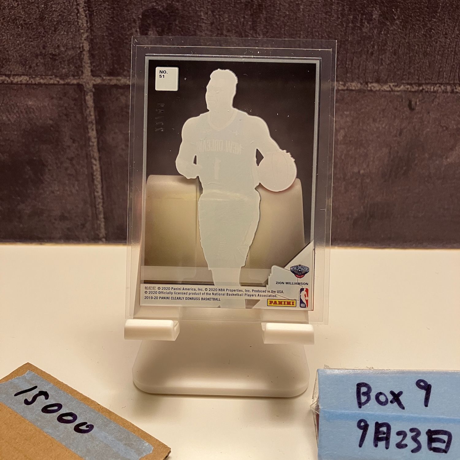 匿名配送‼ 2020 Panini Clearly Donruss Zion Williamson 22|49 New Orleans Pelicans Rated RC ルーキー Rookie カード 贈り物