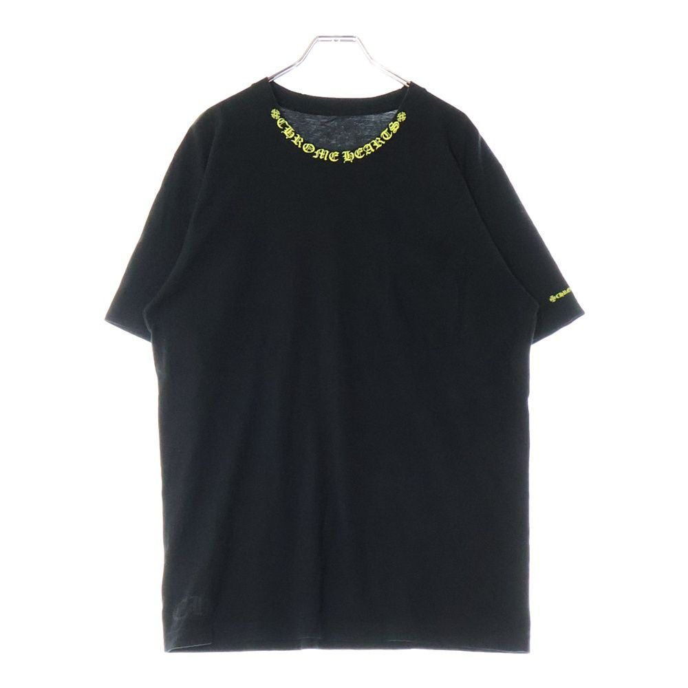 CHROME HEARTS (クロムハーツ) CH T-SHRT 1 ネックロゴプリント CHROME HEARTS (クロムハーツ) CH T-SHRT 1 ネックロゴプリント