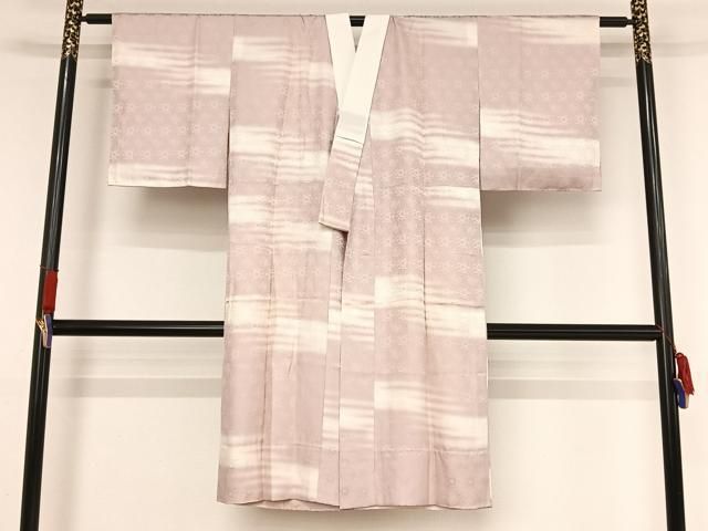 平和屋着物●長襦袢 無双仕立て 草花地紋 暈し染め 正絹 ♥ AABA4949np