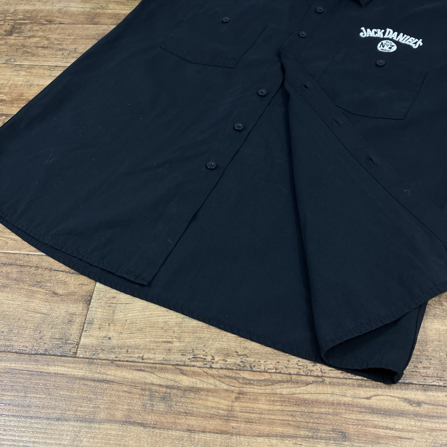 Jack Daniel's ブラック 半袖シャツ L Jack Daniel's Button-Up Long-Sleeve Shirt - Black - WearYourBeer