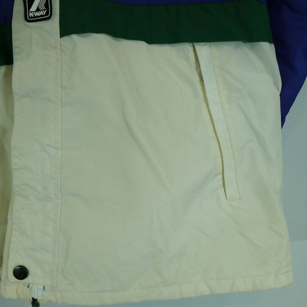 SALE/ 90年代 Ｋ‐WAY ナイロンジャケット フルジッパー 防寒  防風  秋冬 パープル (メンズ M)   N7007