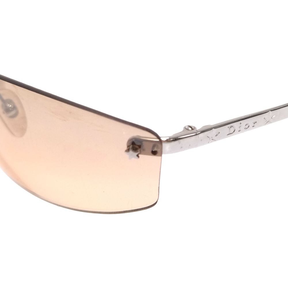DIOR (ディオール) リムレス カラーレンズサングラス シルバー