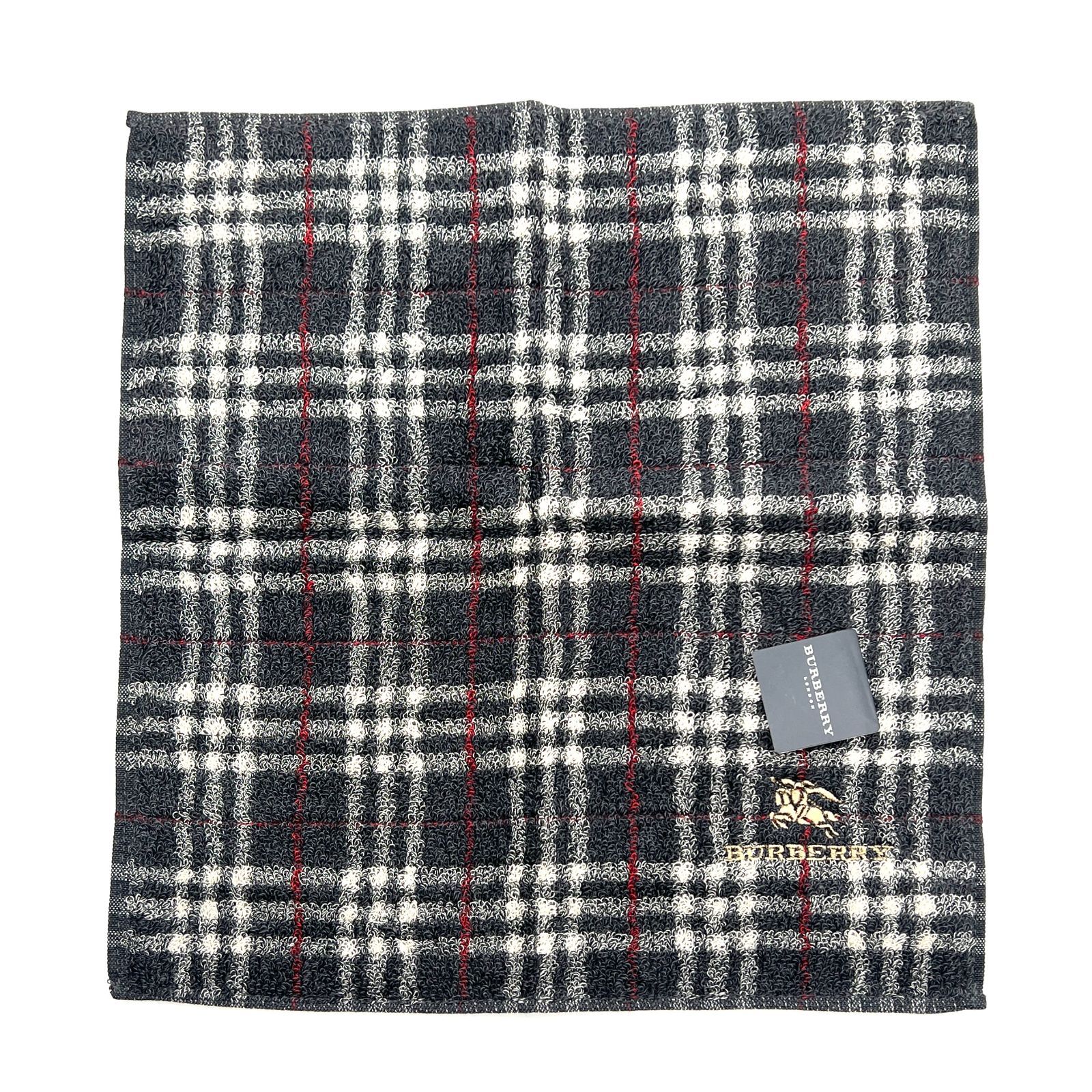 BURBERRY / バーバリー」タオルハンカチ タグ付き｜グレー系 ノバ