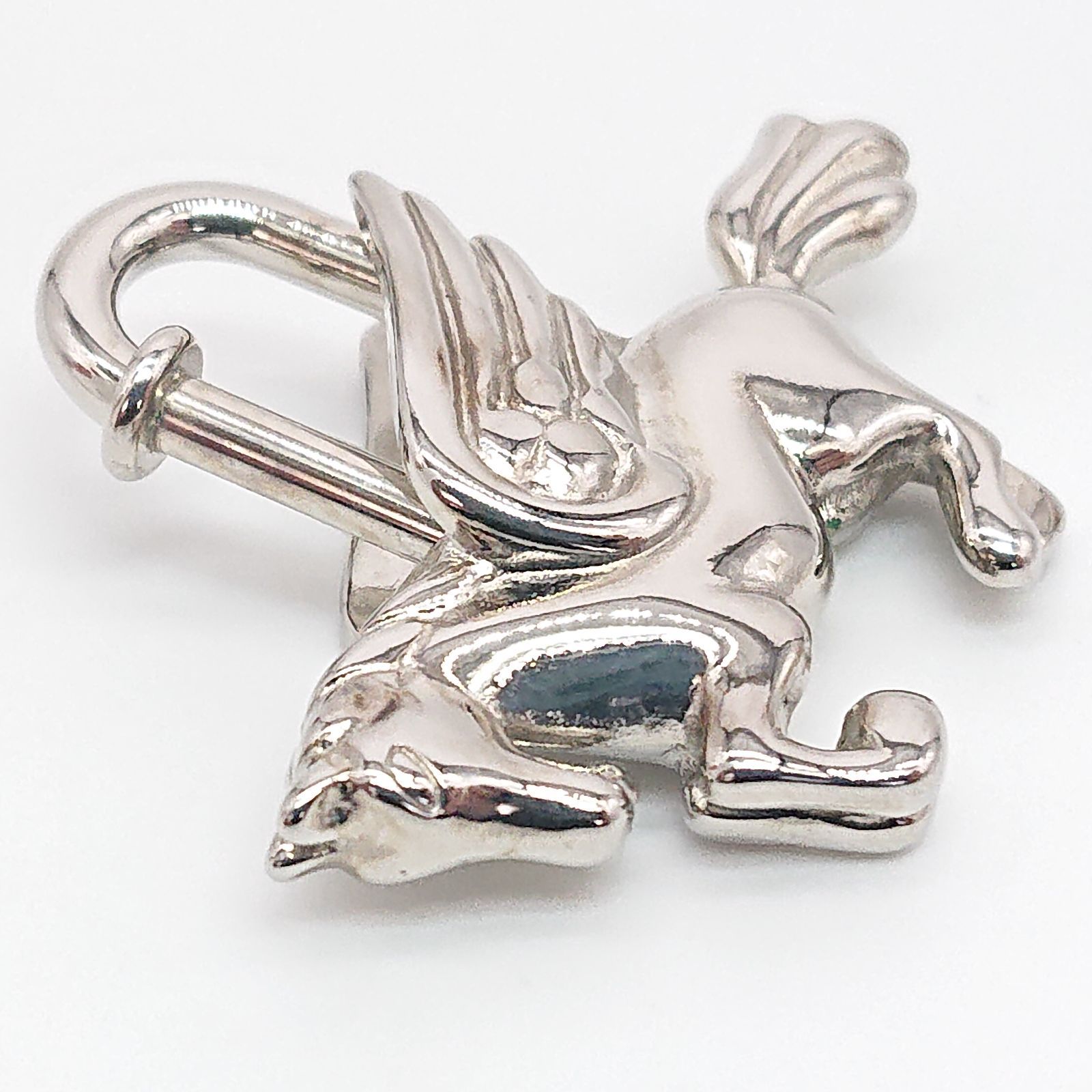 美品 HERMES ペガサス カデナ シルバー 馬 希少 1993年限定 ☆極美品☆限定品☆HERMES エルメス ペガサス カデナ シルバー