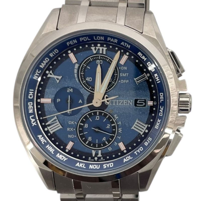 シチズン CITIZEN アテッサ ディアコレクション H800-T027385 ブルーグラデーション チタン メンズ 腕時計