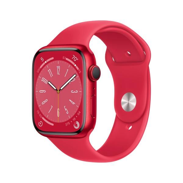 【新品・2営業日で発送】APPLE アップル Apple Watch Series 8(GPSモデル)- 45mm(PRODUCT)REDアルミニウムケースと(PRODUCT)REDスポーツバンド - レギュラー