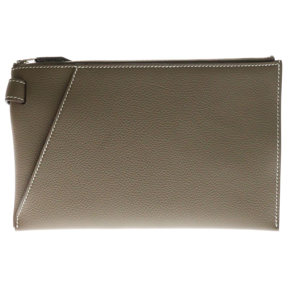 【新品未使用】 HERMES エルメス クラッチバッグ カバヴェルティージュ カバヴェルティージュ 24 ゴールド ブラウン[] Cabavertige 24