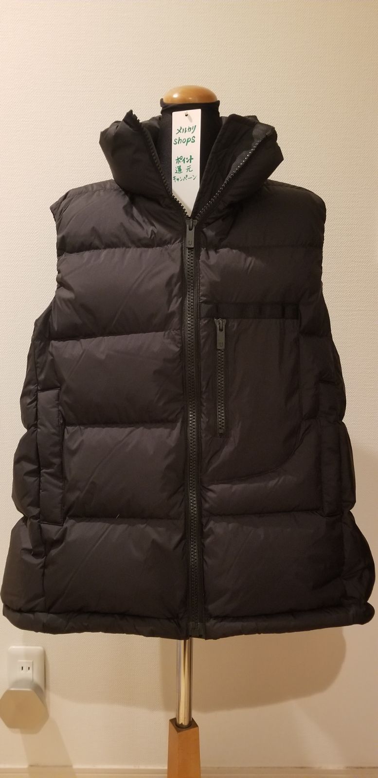 ユニクロ +J ダブルボリュームベスト XXL ダークグレー ユニクロ+J ジル・サンダー ダウンボリュームベスト XXL