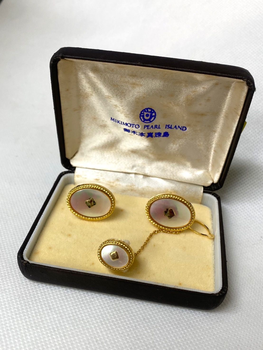 ミキモト 御木本 MIKIMOTO 真珠 パール ゴールド カフス カフス