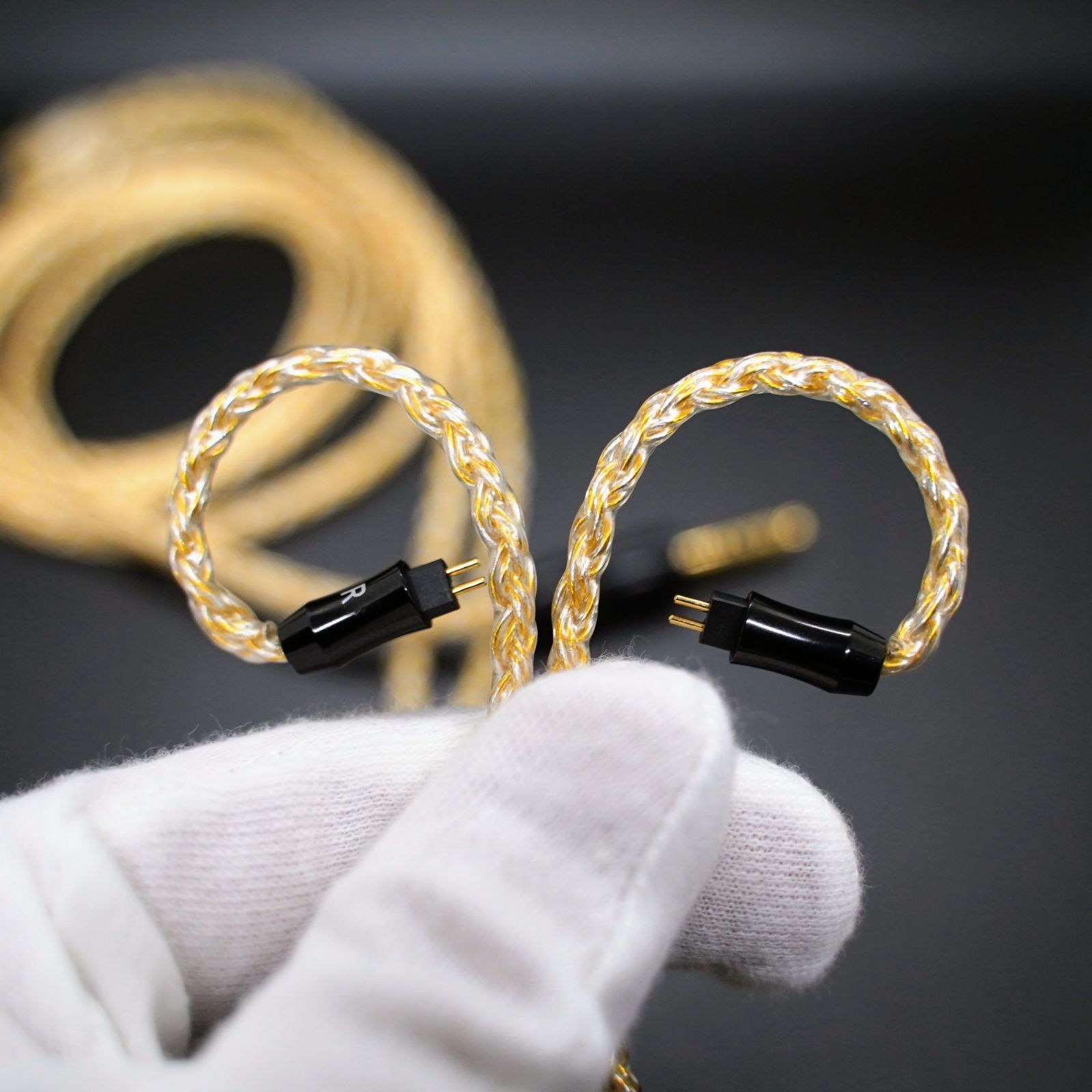 1点のみ】16芯 超希少 銀線＆金線撚り合わせ 0.78 2