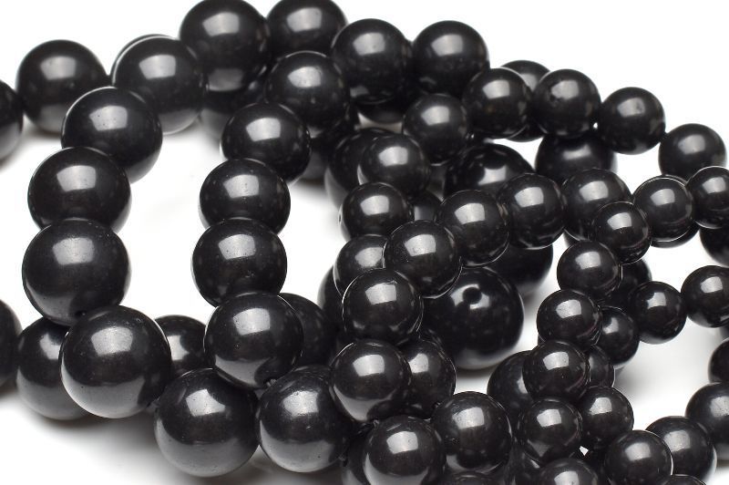 天然石　シュンガイト　まとめ売り 希少レア シュンガイト 10mm ブレスレット 1個売り パワーストーン