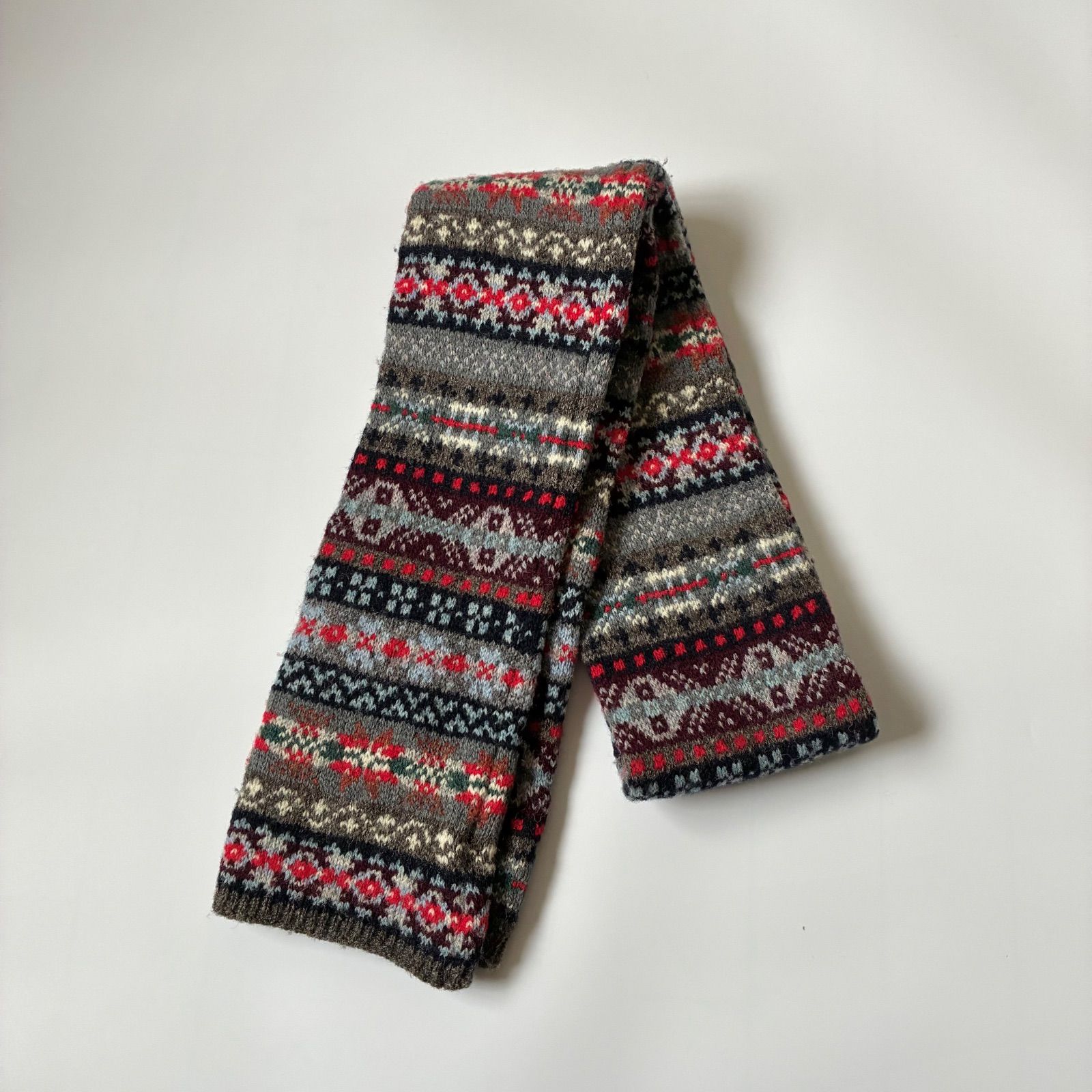 Jamieson's シェトランドウール マフラー 良品】 JAMIESON'S / UNITED ARROWS展開品 シェットランドウール