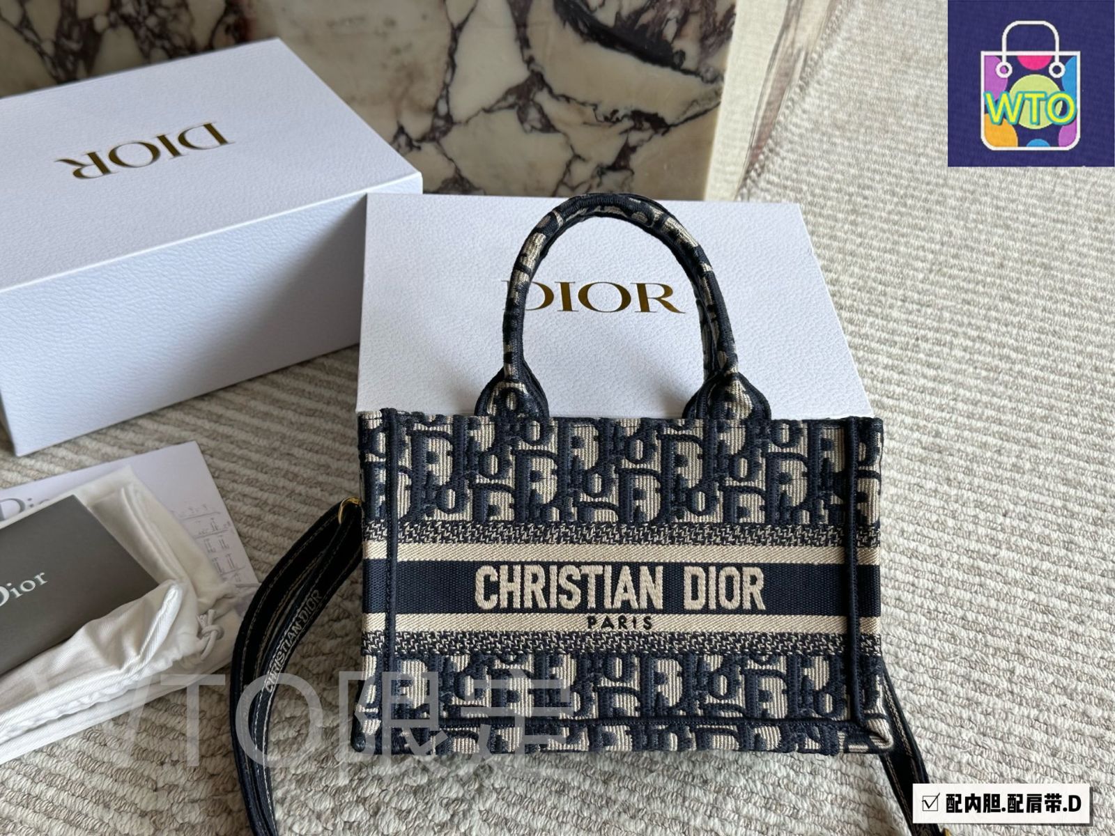 今日特価】Dior ディオール ミニトート新シリーズ 肩紐付きで