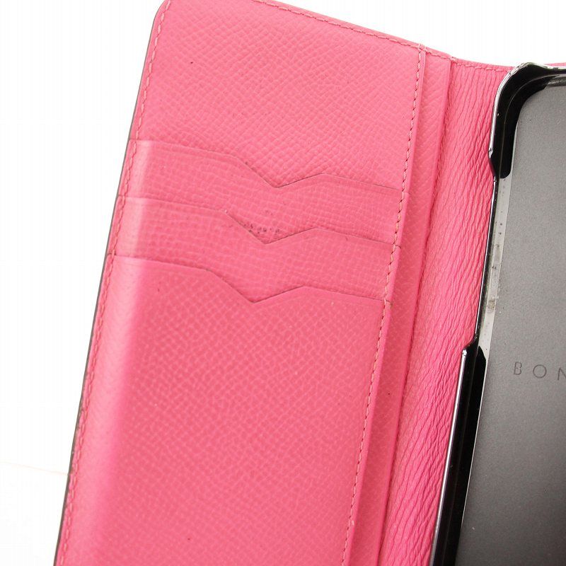 BONAVENTURA ピンク レザー手帳型ケース iPhone16シリーズ入荷