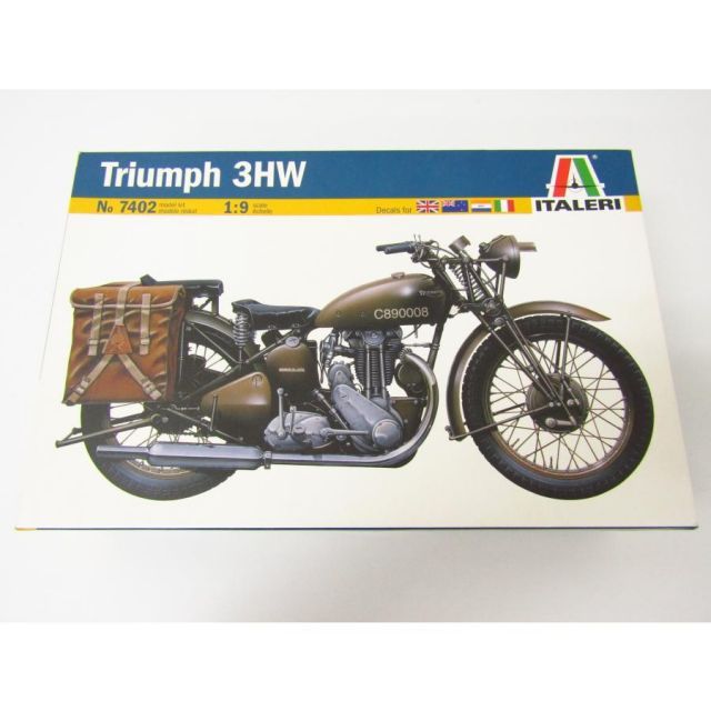 未組立品 イタレリ 1/9 WW.II イギリス陸軍 軍用バイク