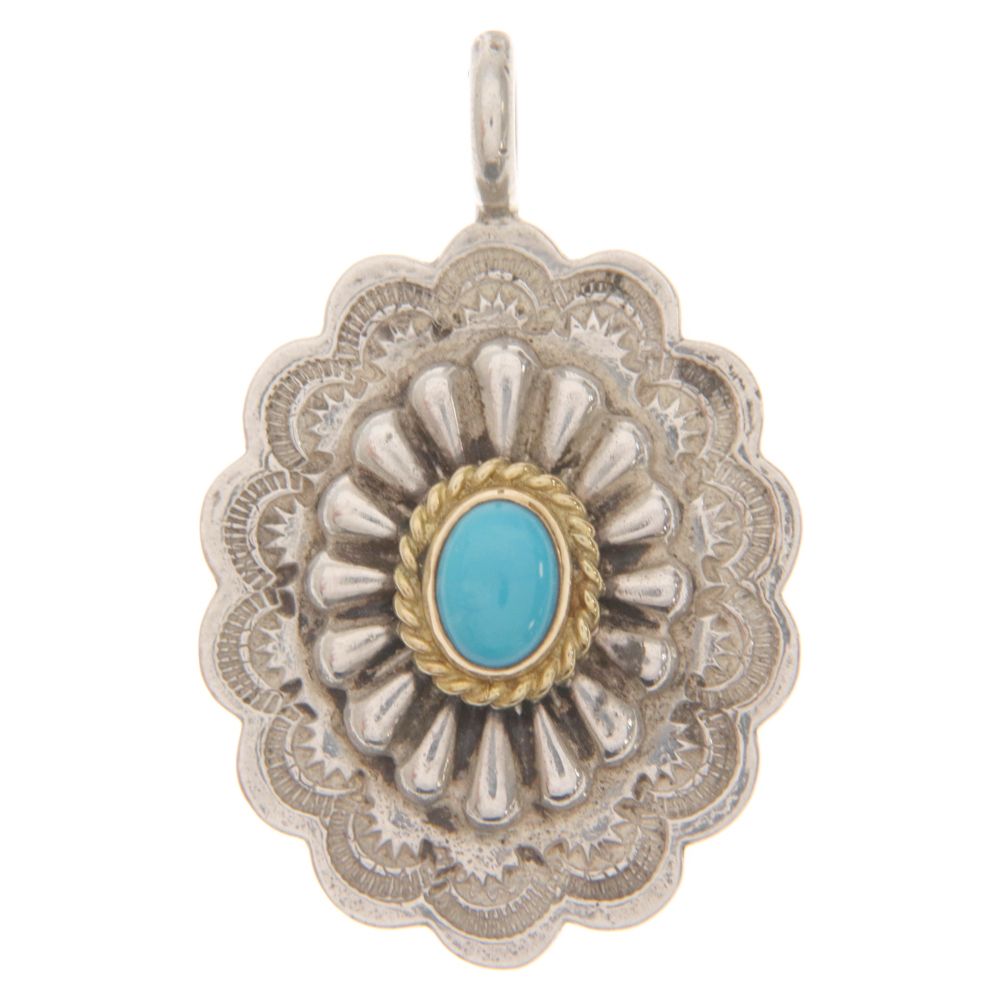 goro's (ゴローズ) 金縄ターコイズ付きフラワーコンチョトップ