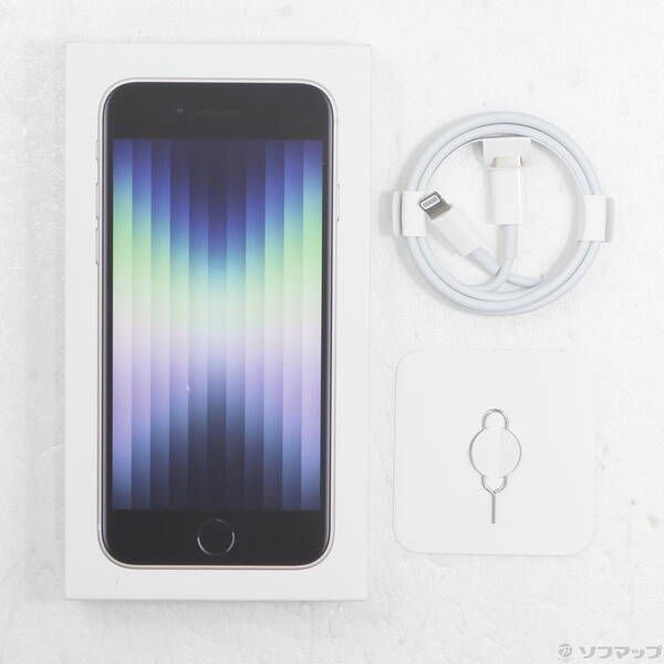 中古品〕 iPhone SE 第3世代 256GB スターライト MMYK3J／A SIM