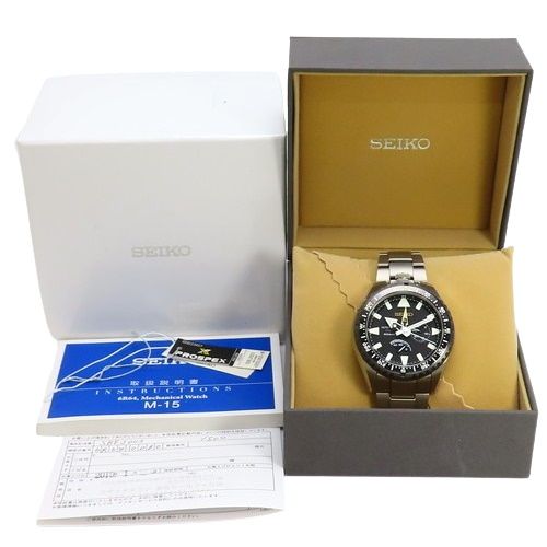 保証書付】セイコー ランドマスター SBEJ003 TI チタン 自動巻き  