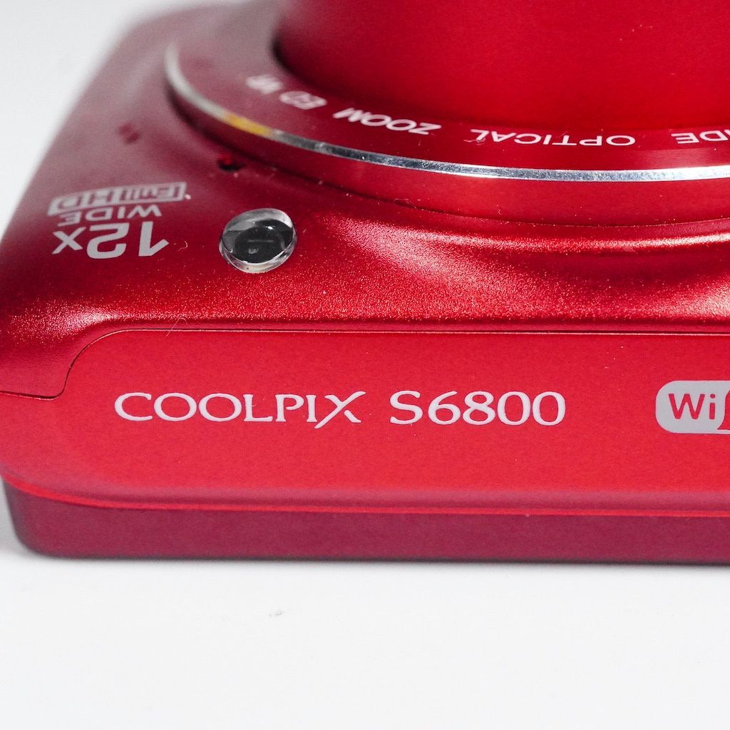 Nikon ニコン COOLPIX S6800 レッド 元箱 動作OK 1週間保証