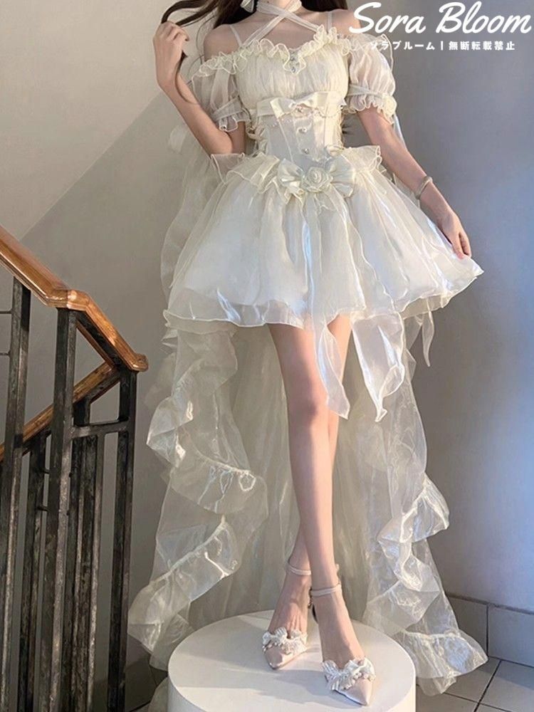BODYLINE ボディライン ピンクリボンフリルワンピース ロリータ ゴスロリ BODYLINE ボディライン ピンクリボンフリルワンピース ロリータ