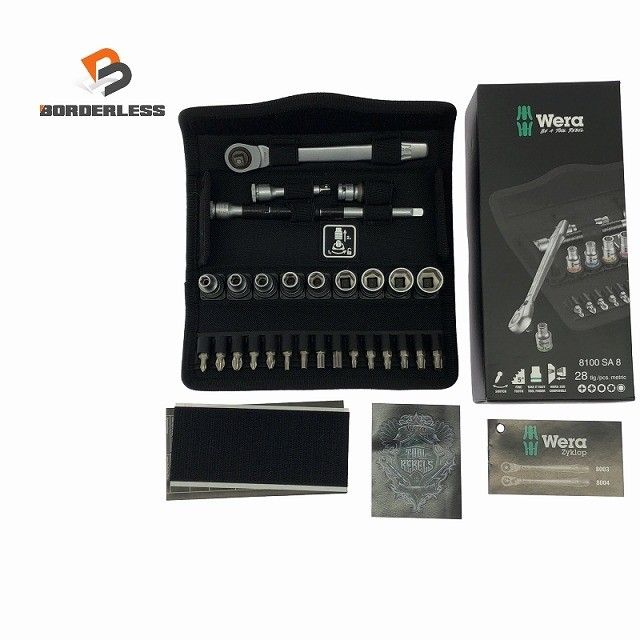 ♥品 Wera ヴェラ Zykiop サイクロップラチェットセット 8100SA8 1|4インチソケットレンチセット 28ピース116908