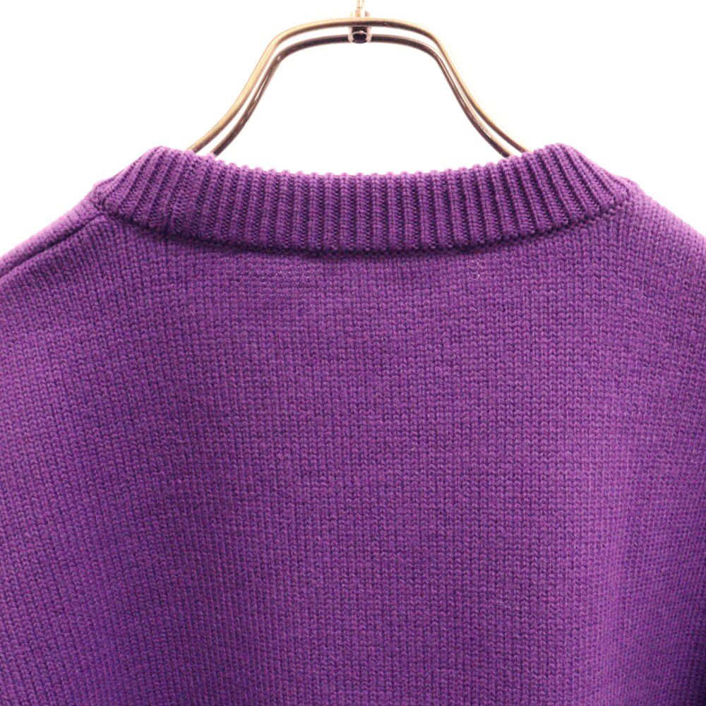 AMI Alexandre Mattiussi (アミアレクサンドルマテュッシ) AMI DE COEUR CREW NECK SWEATER  ハートAロゴ クルーネック ニットセーター UKS002.018 パープル - メルカリ