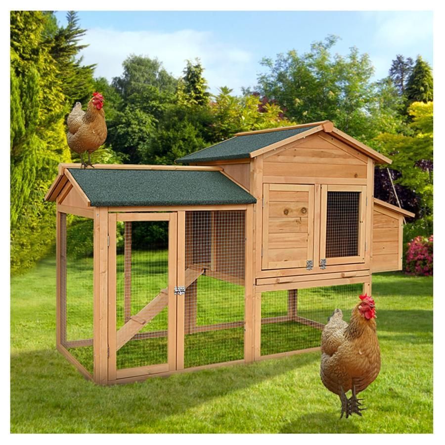 屋外 木製 大型 鳥かご 鳥ケージ 鶏鶏小屋 チキンケージ2階屋外木製チキンショップチキンスモールチキンショップ8チキンチキンチキン ライト付き家禽ケージ