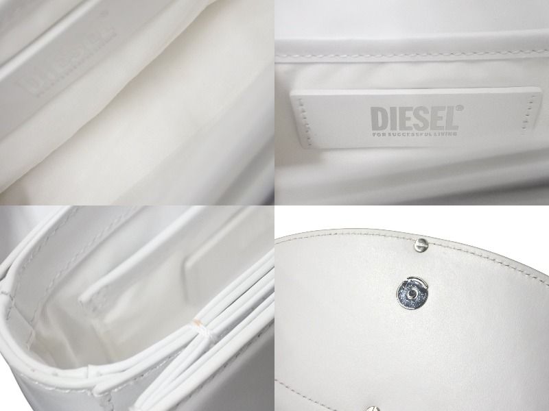【加古川店】 中古 DIESEL | ディーゼル ショルダーバッグ 1DR ﾚｻﾞｰｸﾛｽﾎﾞﾃﾞｨｰﾊﾞｯｸﾞ X08396 PR818 ホワイト 【121】 DIESEL - 【加古川店】 中古 DIESEL | ディーゼル ショルダーバッグ