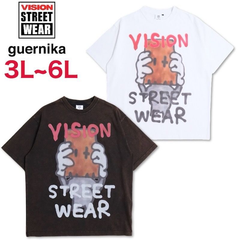 ゲルニカ × ガンズTシャツ コラボ 黒 人気デザインビンテージGUERNIKA VISION STREET WEAR tシャツ WEAR/ヴィジョンストリートウェア