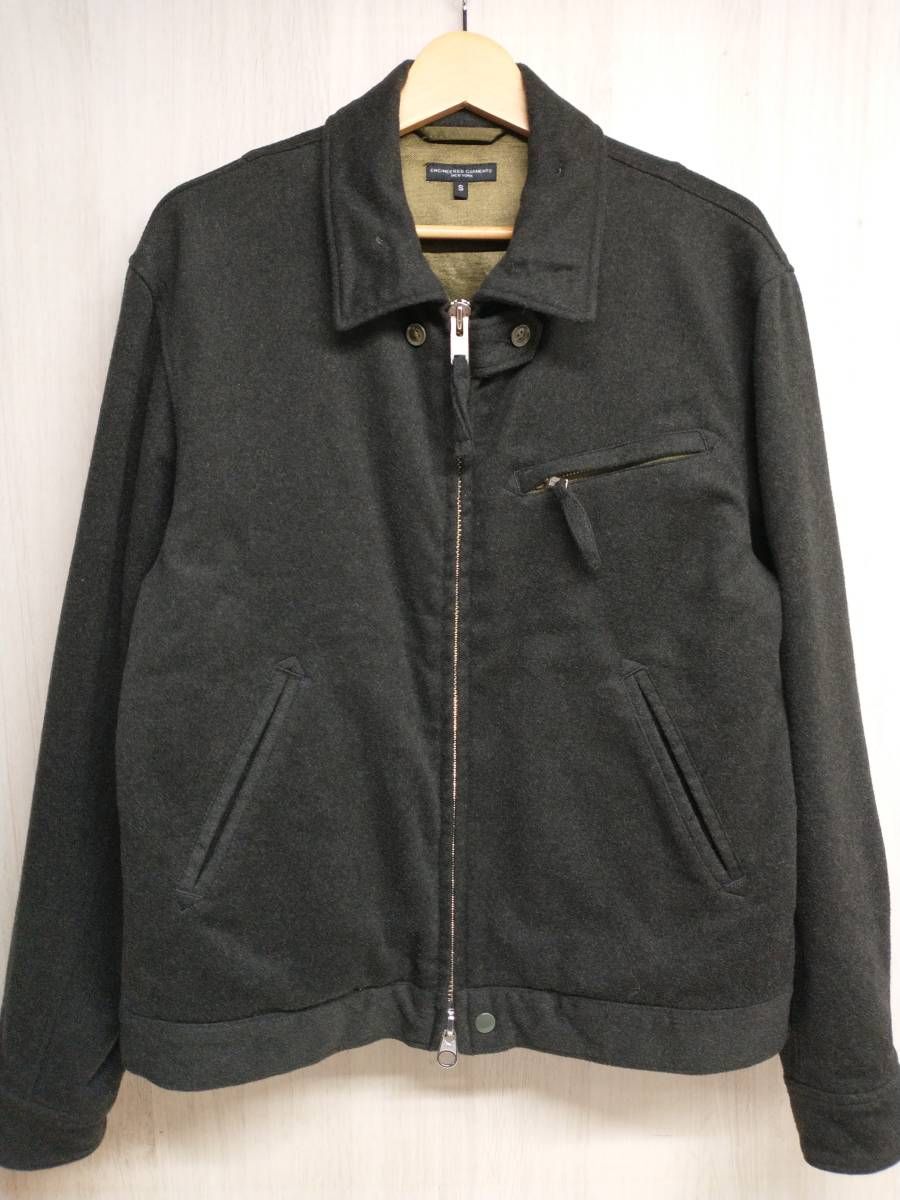 ENGINEERED GARMENTS USA製 ウール スウィングトップ ブルゾン ジャケット エンジニアードガーメンツ オリーブメンズ S AQUILA LODEN