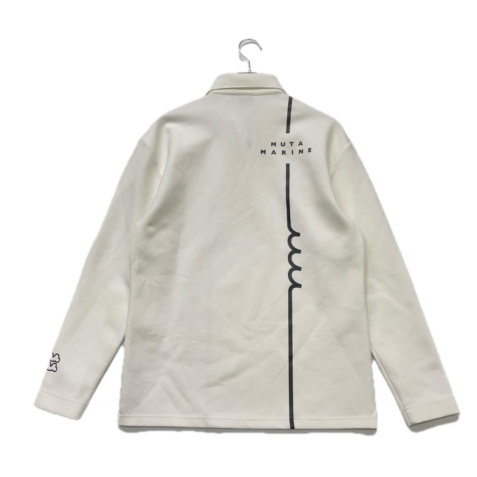 CHERVOメンズ ゴルフジャケット ハイネックハーフジッパー 白 52