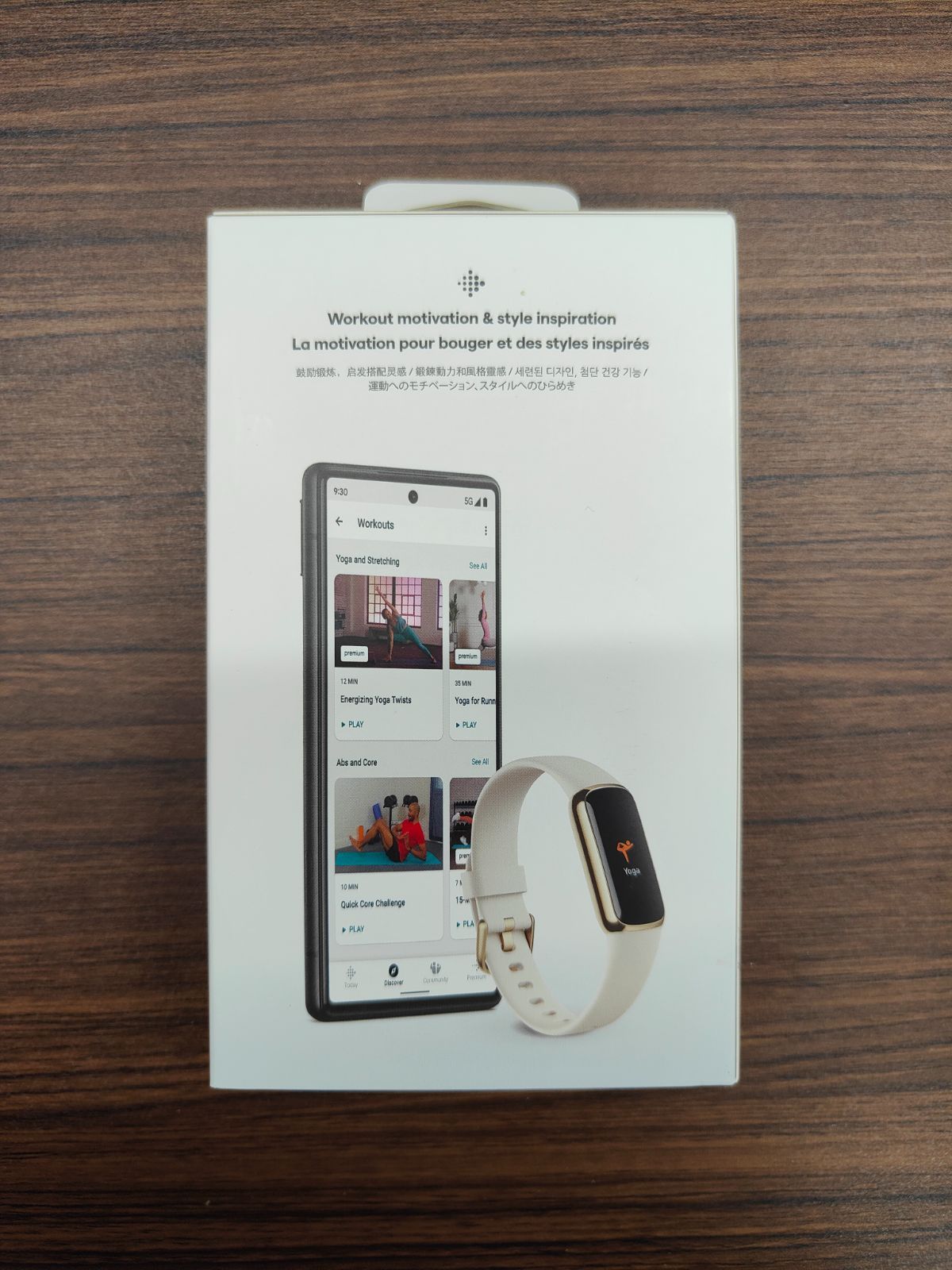 中古美品】fitbit Luxe トラッカー ルナホワイト/ソフトゴールド 