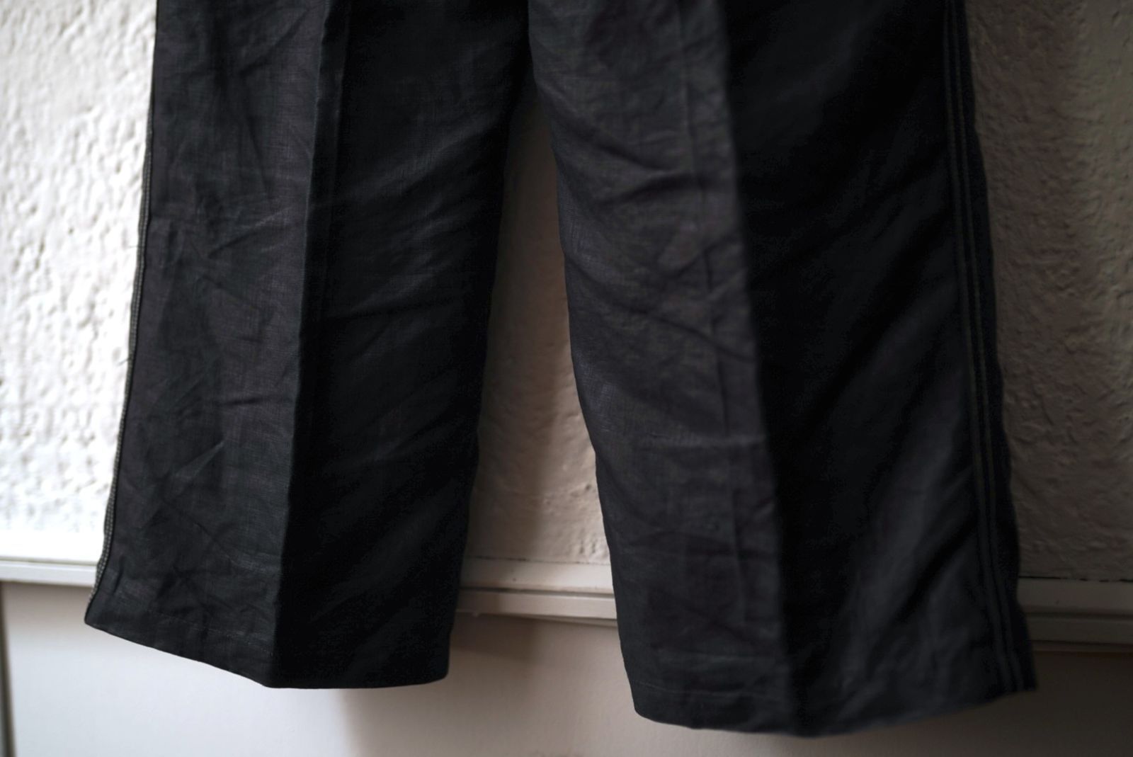 ブラックリネン　フレンチ　40s マキニョンパンツ 40s french vintage ブラックリネンマキニョンパンツデッド