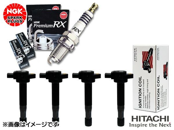 オデッセイ RC1 NGK RXプラグ 97544 LKAR7BRX11PS 4本 日立 イグニッションコイル U22H02-COIL 4本 H25.11～H28.02