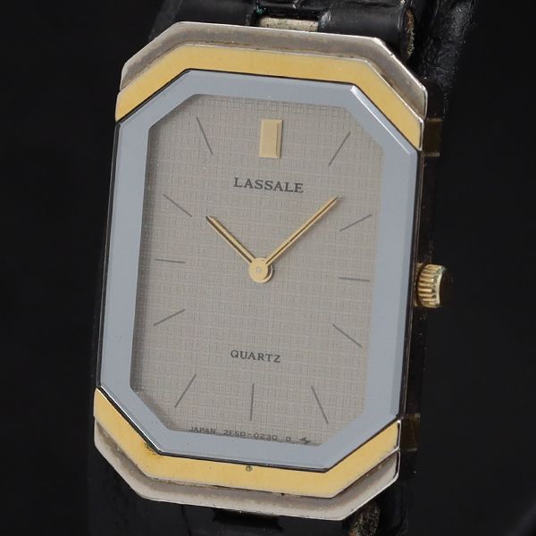 【稼働品＋付属品】SEIKO LASSALE レディース腕時計　クォーツ 稼働品】SEIKO LASSALE レディース腕時計クォーツグレー文字盤