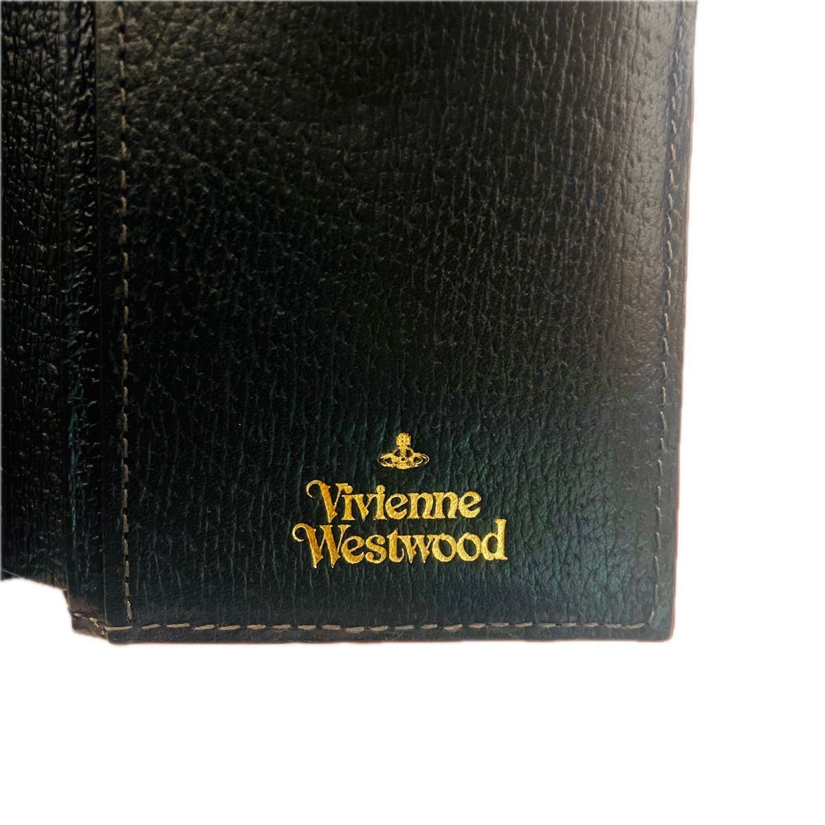 ヴィヴィアン Vivienne Westwood 三つ折り財布 がま口 Vivienne Westwood 三つ折り財布 がま口 オーブロゴ レザー