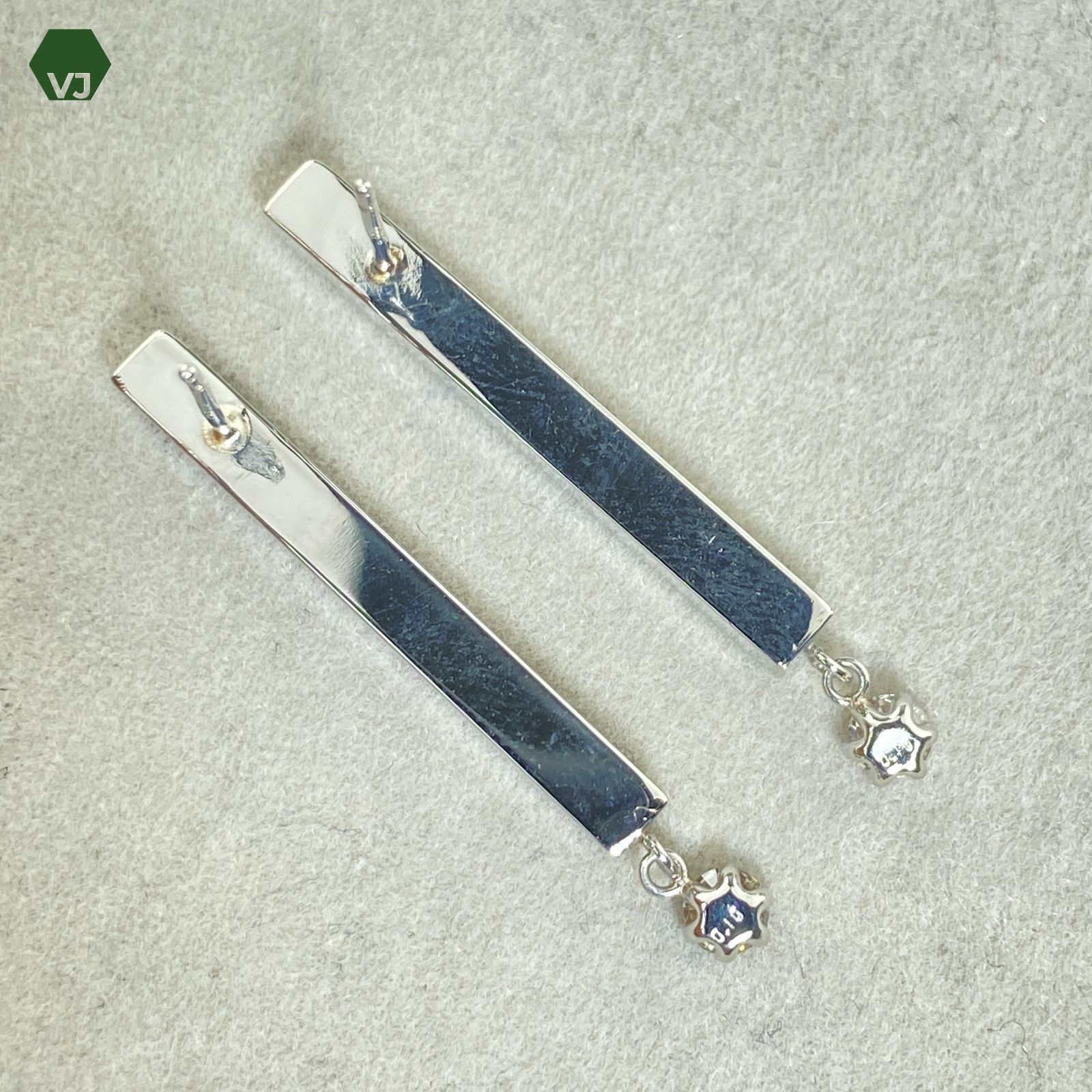 27-08】ダイヤモンド ピアス D0.2ct 【中古】【PT900】☆By vivid-J 