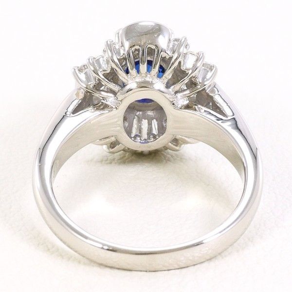 PT900 リング ring 指輪 7号 ロイヤルブルー サファイア 1.21