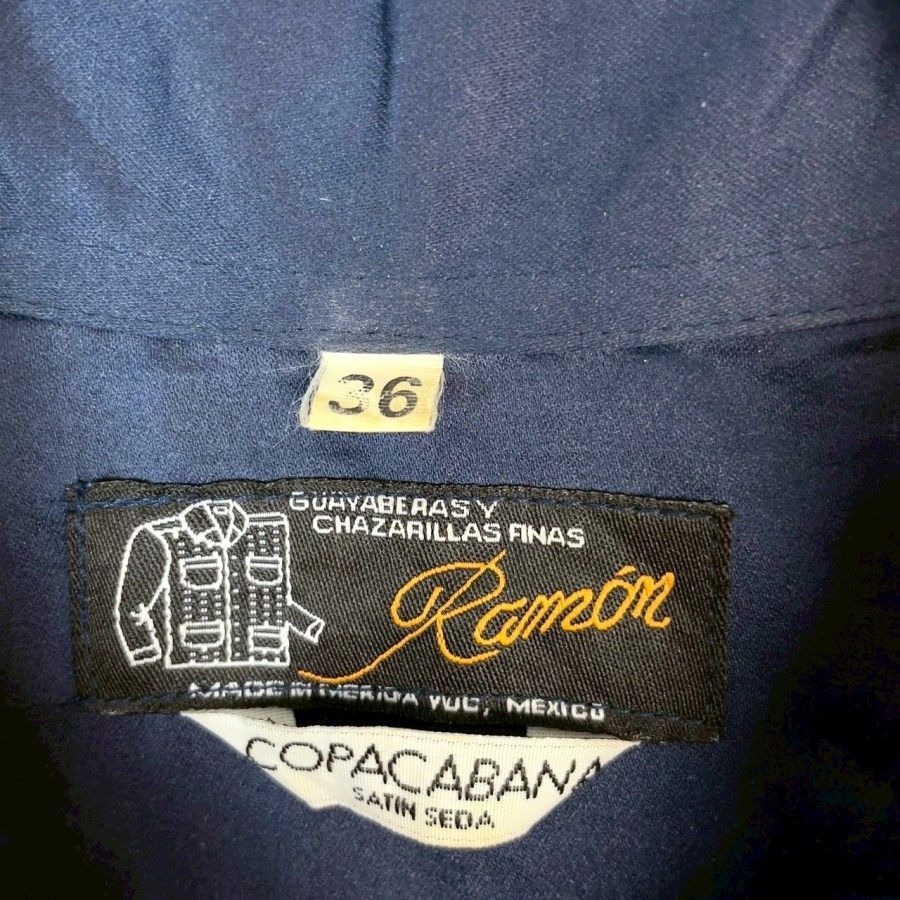 メキシコ製Ramonキューバシャツ半袖シャツグアジャベーラグアヤ