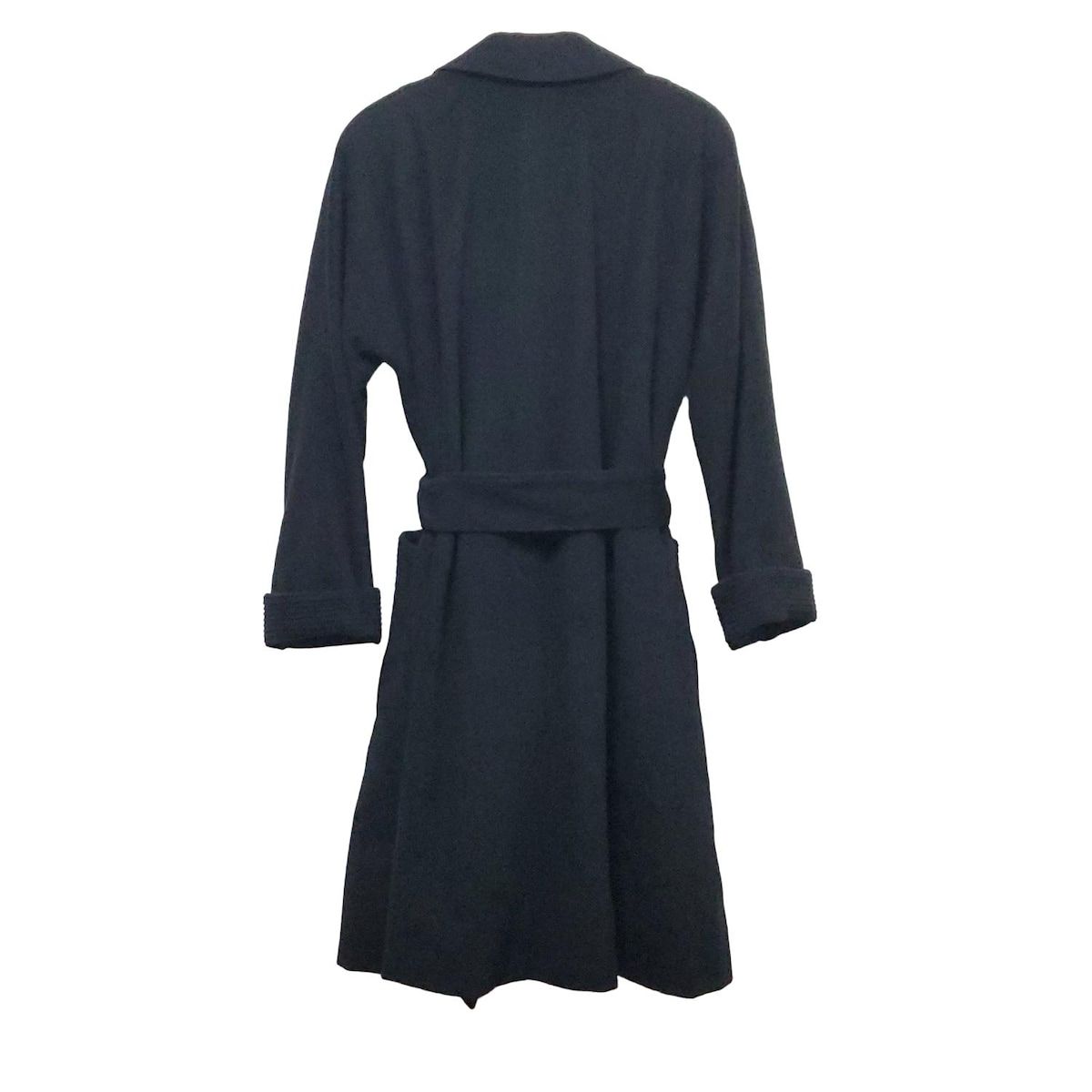 DIOR ChristianDior ディオール クリスチャンディオール コート サイズ9 M レディース - 黒 長袖 ダブルフェイス 肩パッド 冬