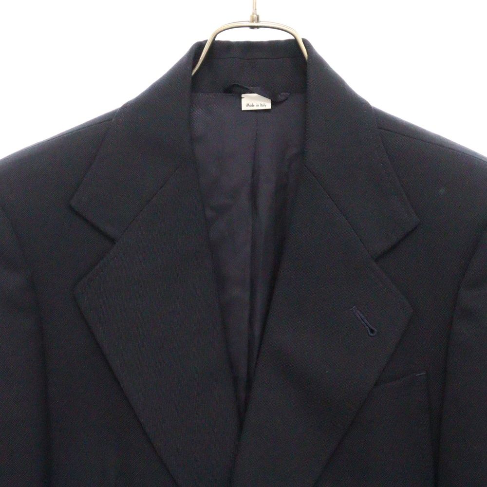 GUCCI (グッチ) 袖ロゴワッペン テーラードジャケット ネイビー