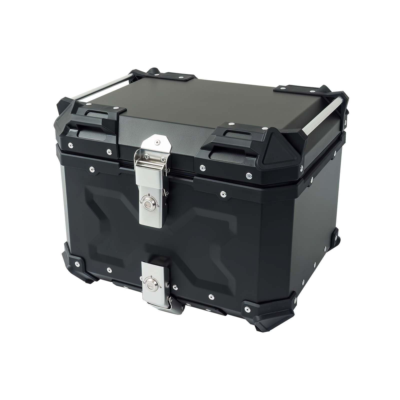 バイク リアボックス 大容量 トップケース 軽量 ABS TOPFILM 取り付け簡単 ナチュラルブラック 45L