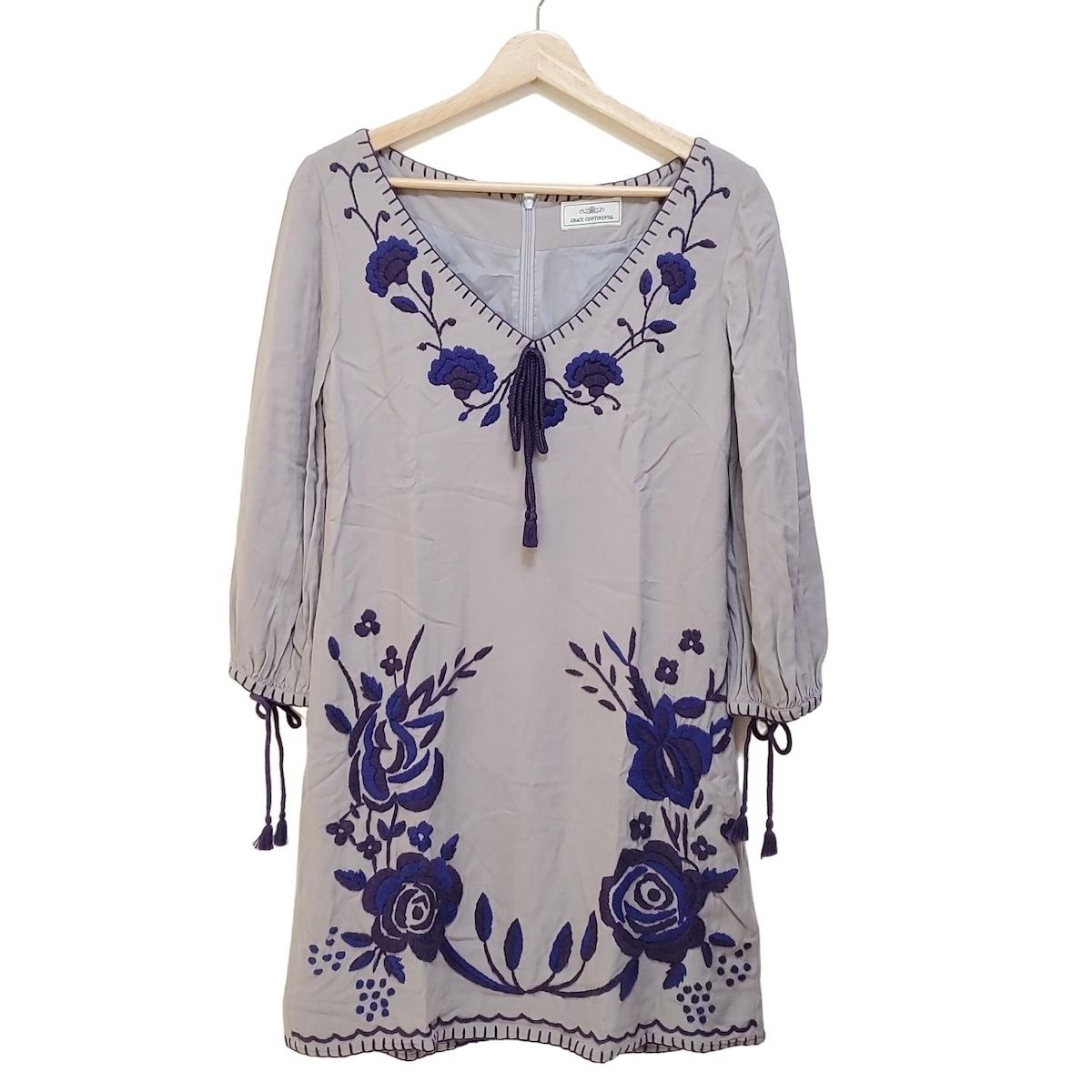 グレースコンチネンタル ワンピース サイズ36 S レディース - グレー