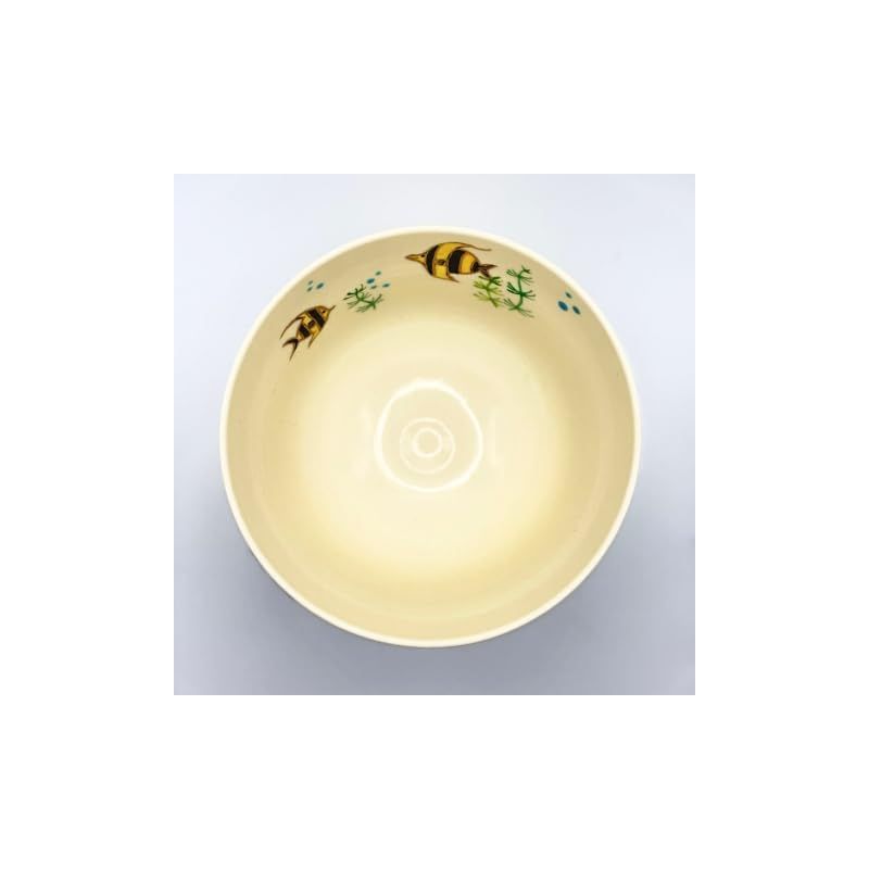  抹茶茶碗 抹茶碗 茶道具 茶碗 色絵 京焼 水族館の魚たち 加藤永山作 その他 キッチン 食器