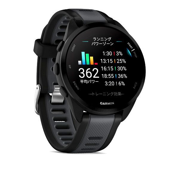 美品 定価39,800円■GARMIN スマートウォッチ Forerunner 165 ランニングウォッチ GPS Android/iOS対応 Suica機能搭載 ガーミン