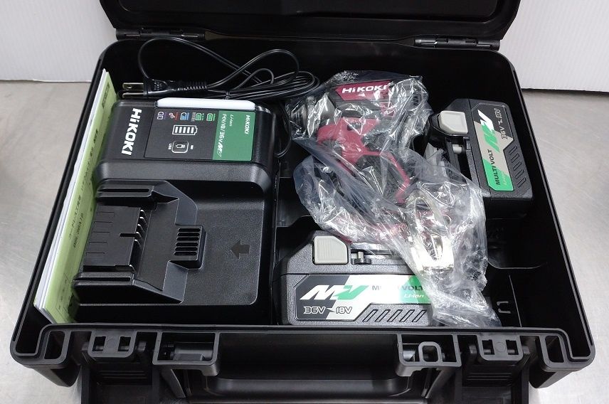 中古品 HiKOKI 18Vコードレスインパクトドライバ WH18DC(2XPR) 囗T巛 